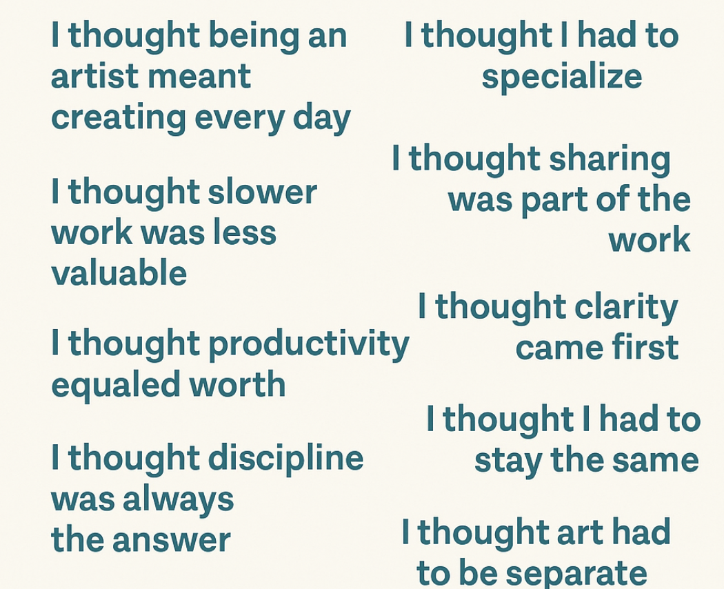 myths about being a working artist